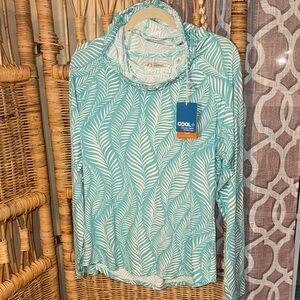 The American Outdoorman Women's Aqua Leaf Swim Coverup